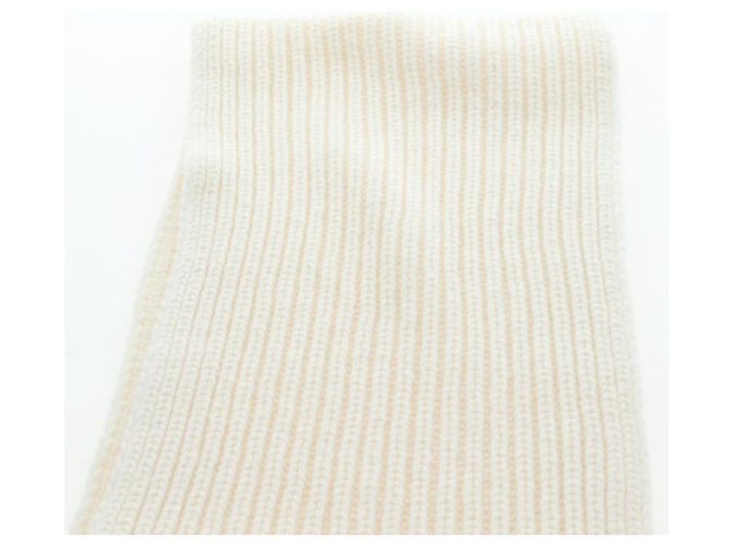 Sciarpa GUCCI Cashmere Avorio Tono Oro 773426 Auth BA15459V Crudo - vista 11
