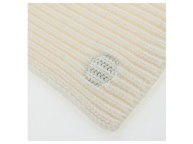 Sciarpa GUCCI Cashmere Avorio Tono Oro 773426 Auth BA15459V Crudo - vista 13
