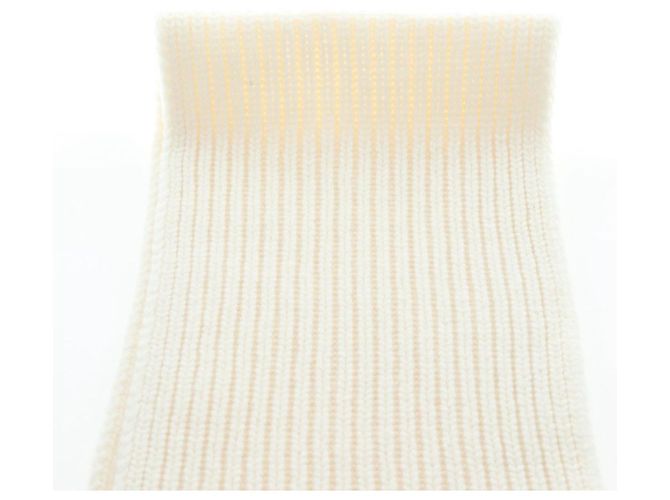 Sciarpa GUCCI Cashmere Avorio Tono Oro 773426 Auth BA15459V Crudo - vista 6