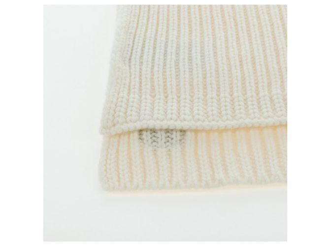 Sciarpa GUCCI Cashmere Avorio Tono Oro 773426 Auth BA15459V Crudo - vista 8