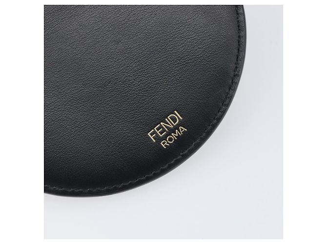 FENDI Schultertasche aus Leder Schwarz Auth 199918A - Ansicht 14