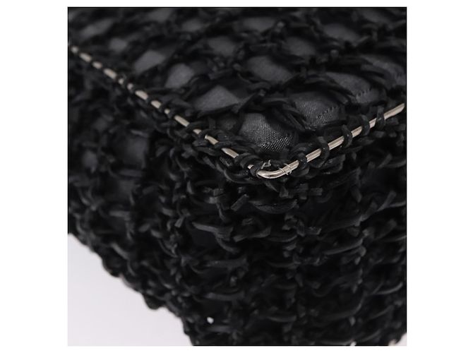Borsa a Mano Salvatore Ferragamo Nylon 2way Nero Argento Auth BA15393 - vista 12