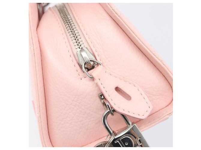 Borsa Christian Dior Cannage Lady D Joy in pelle rosa argento autentica 198283SAM - vista 16