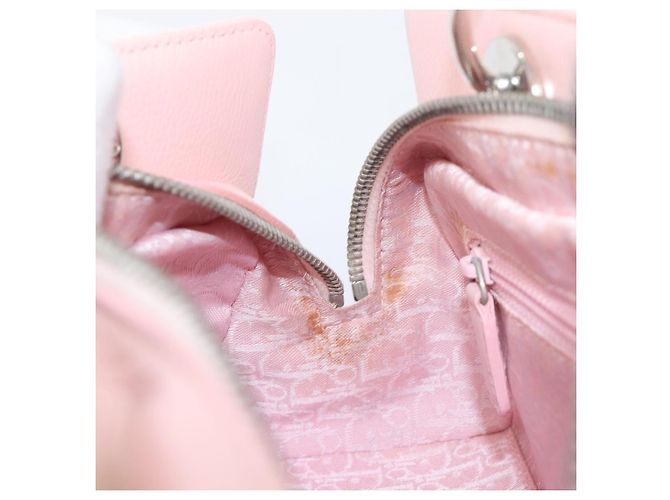 Borsa Christian Dior Cannage Lady D Joy in pelle rosa argento autentica 198283SAM - vista 20