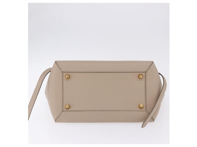 Céline Borsa a mano CELINE Belt Bag in pelle Beige Oro Auth 201889V D'oro - vista 11