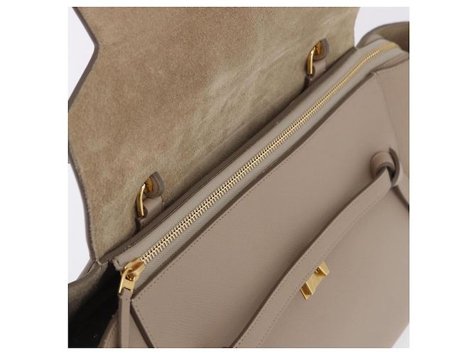 Céline Borsa a mano CELINE Belt Bag in pelle Beige Oro Auth 201889V D'oro - vista 18