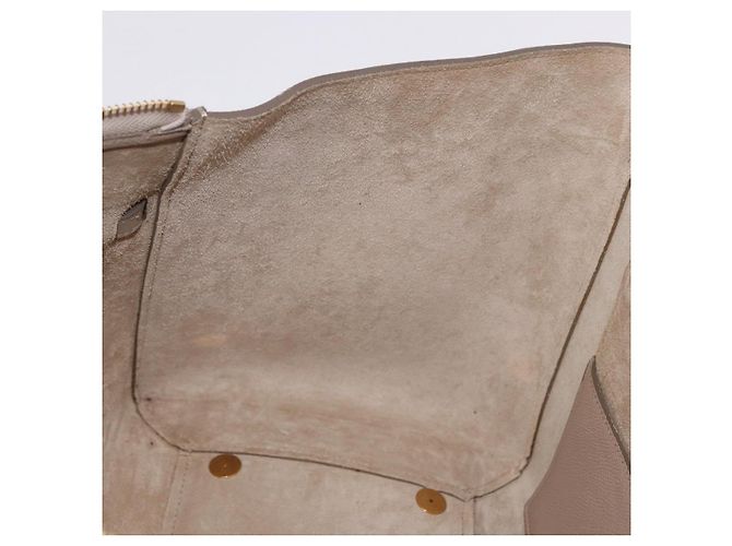 Céline Borsa a mano CELINE Belt Bag in pelle Beige Oro Auth 201889V D'oro - vista 22