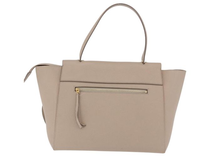 Céline Borsa a mano CELINE Belt Bag in pelle Beige Oro Auth 201889V D'oro - vista 4