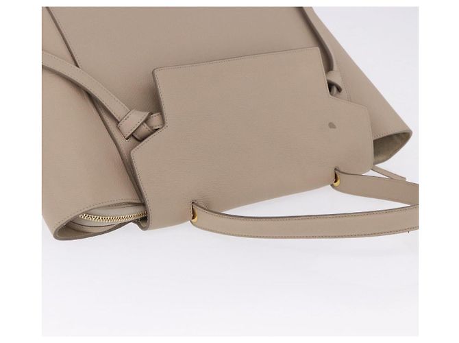 Céline Borsa a mano CELINE Belt Bag in pelle Beige Oro Auth 201889V D'oro - vista 7