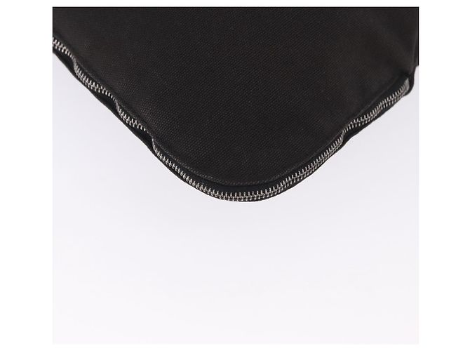 Hermès HERMES Fourre Tout Porte Documents Business Bag Canvas Gray Auth 200068A Marrone - vista 10