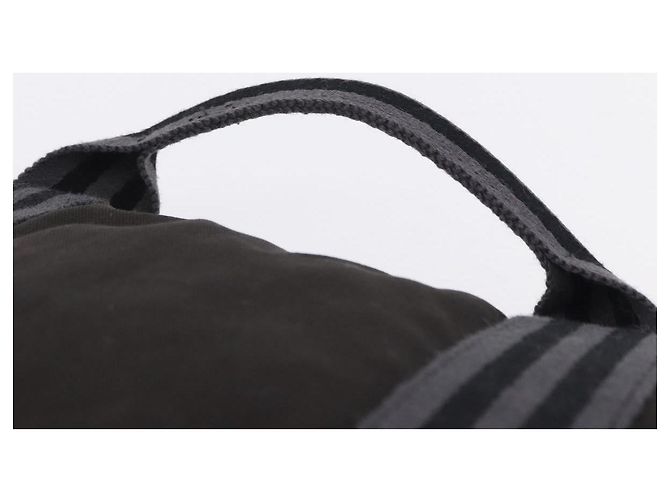 Hermès HERMES Fourre Tout Porte Documents Business Bag Canvas Gray Auth 200068A Marrone - vista 8