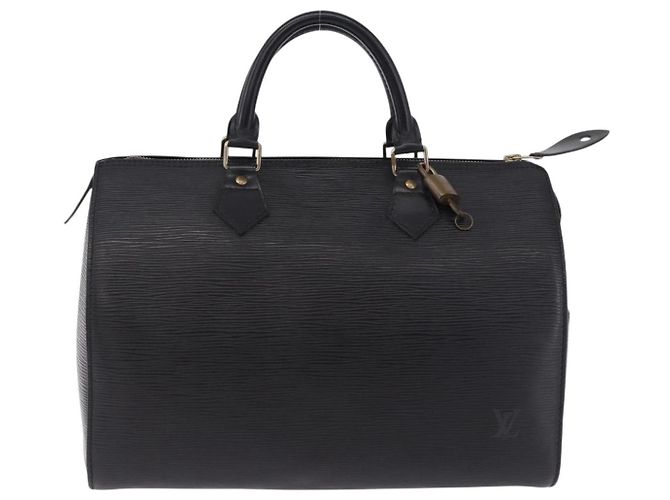 LOUIS VUITTON Epi Speedy 30 Hand Bag Noir Black M43002 LV Auth 200381V Preto - vista 13