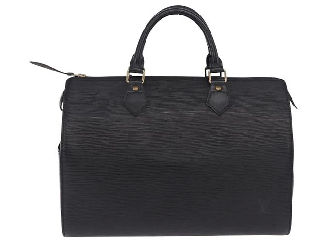 LOUIS VUITTON Epi Speedy 30 Hand Bag Noir Black M43002 LV Auth 200381V Preto - vista 2