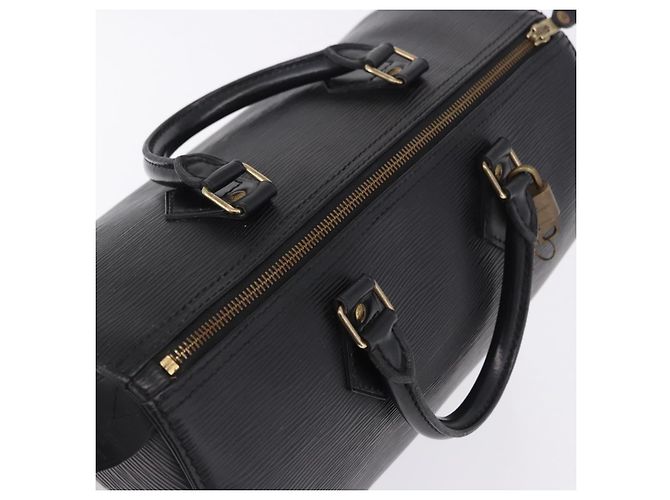 LOUIS VUITTON Epi Speedy 30 Hand Bag Noir Black M43002 LV Auth 200381V Preto - vista 6