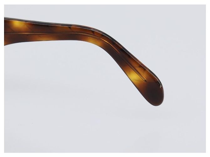 Gafas de sol CHANEL estampado carey de plástico marrón y dorado CC Auth BA15309 Castaño - vista 10