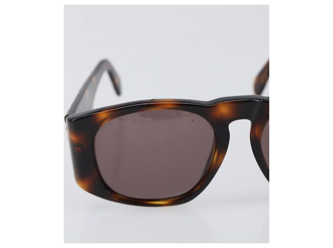 Gafas de sol CHANEL estampado carey de plástico marrón y dorado CC Auth BA15309 Castaño - vista 6