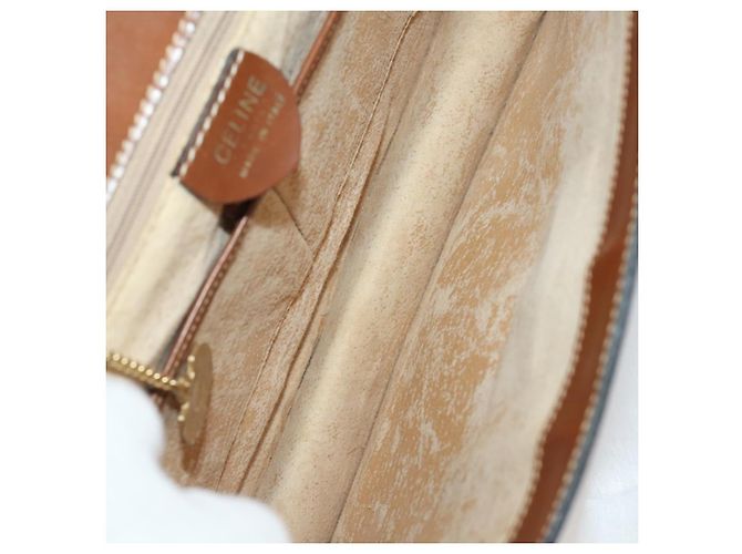 Céline Borsa a tracolla CELINE Macadam Canvas PVC Pelle Set da 3 Marrone Beige Auth 198572 - vista 16