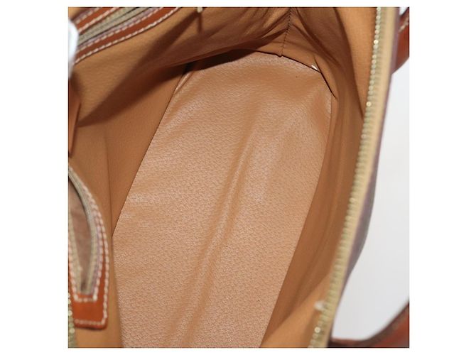 Céline Borsa a tracolla CELINE Macadam Canvas PVC Pelle Set da 3 Marrone Beige Auth 198572 - vista 23