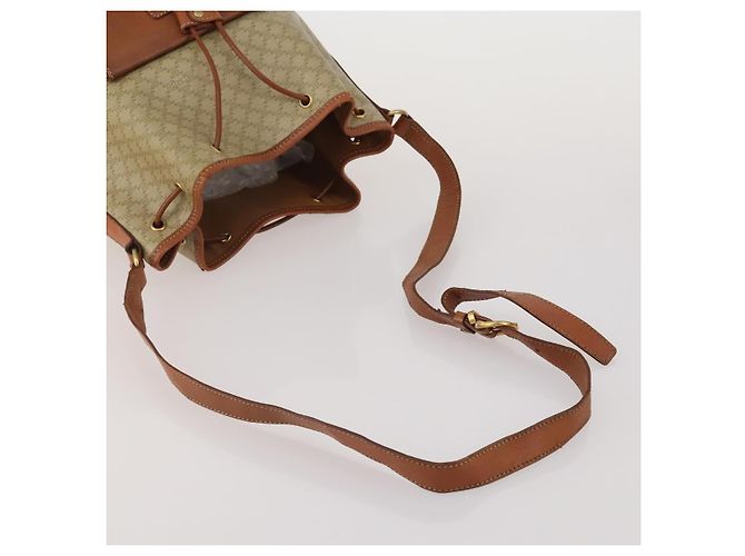 Céline Borsa a tracolla CELINE Macadam Canvas PVC Pelle Set da 3 Marrone Beige Auth 198572 - vista 5