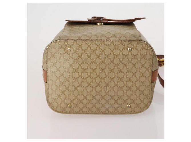 Céline Borsa a tracolla CELINE Macadam Canvas PVC Pelle Set da 3 Marrone Beige Auth 198572 - vista 7