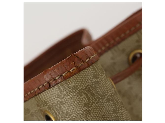 Céline Borsa a tracolla CELINE Macadam Canvas PVC Pelle Set da 3 Marrone Beige Auth 198572 - vista 8