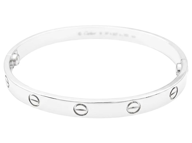 Bracciale Cartier, "Love" in oro bianco, misura 18. - vista 3