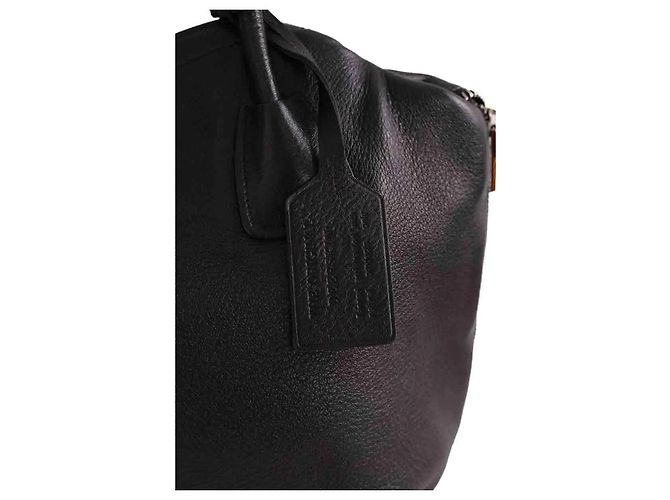 Borsa tote Prada in pelle nera Nero - vista 3