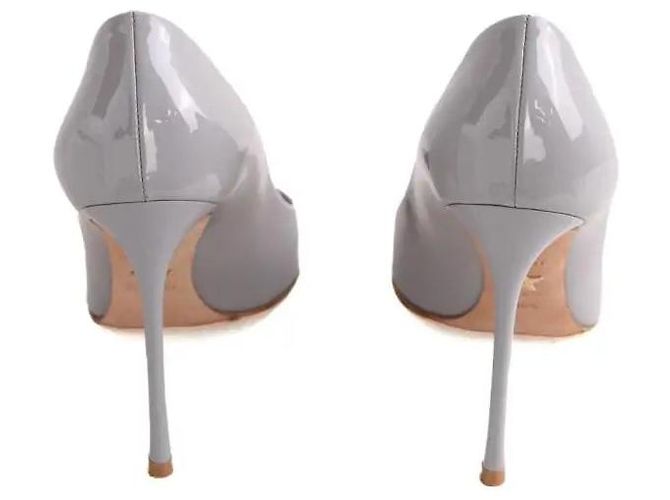 Dior Absatzschuhe aus Lackleder in Grau - Ansicht 2