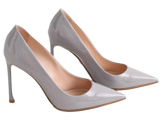 Dior Absatzschuhe aus Lackleder in Grau - Ansicht 3