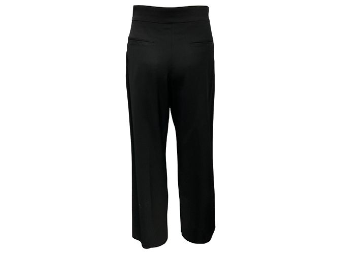 Pantalones elásticos de viscosa con ribetes de piel de cordero Black / Tan Loewe Negro - vista 3
