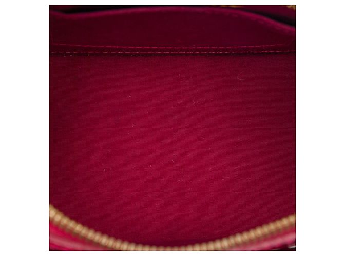 Borsa Satchel Alma BB Louis Vuitton Monogram Vernis Rossa Rosso - vista 4