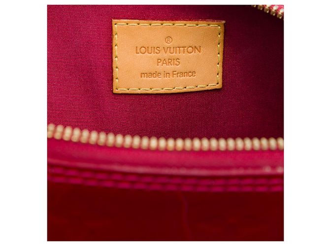 Borsa Satchel Alma BB Louis Vuitton Monogram Vernis Rossa Rosso - vista 5