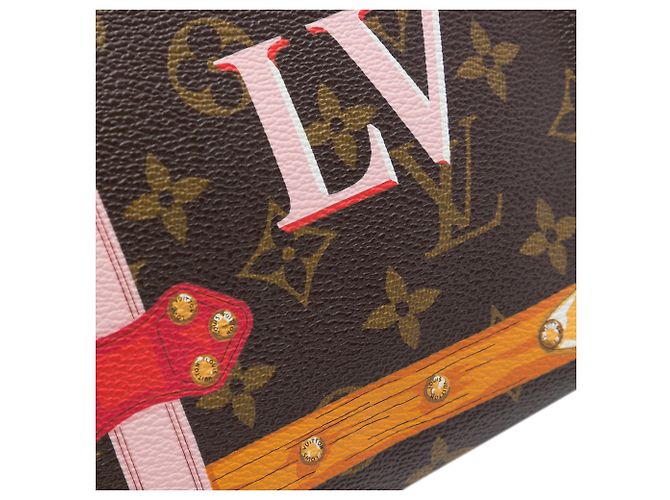 Beauty Case Louis Vuitton Monogram Summer Trunks 26 Marrone Clutch Bag - vista 5