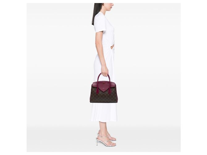 Borsa Louis Vuitton Monogram Florine Marrone - vista 6