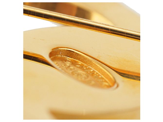 Spilla Chanel CC placcata oro con chiusura a rotazione D'oro - vista 6