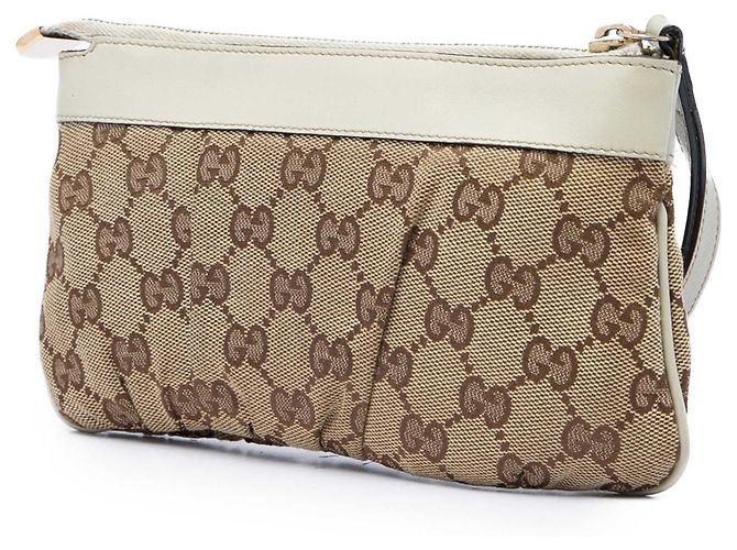Bolsa de pulso Gucci GG Canvas Abbey D Ring Bege - vista 2
