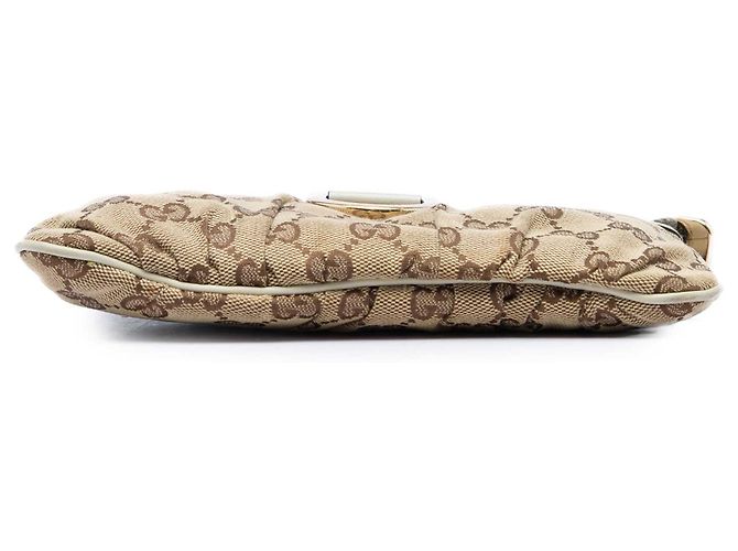 Bolsa de pulso Gucci GG Canvas Abbey D Ring Bege - vista 3