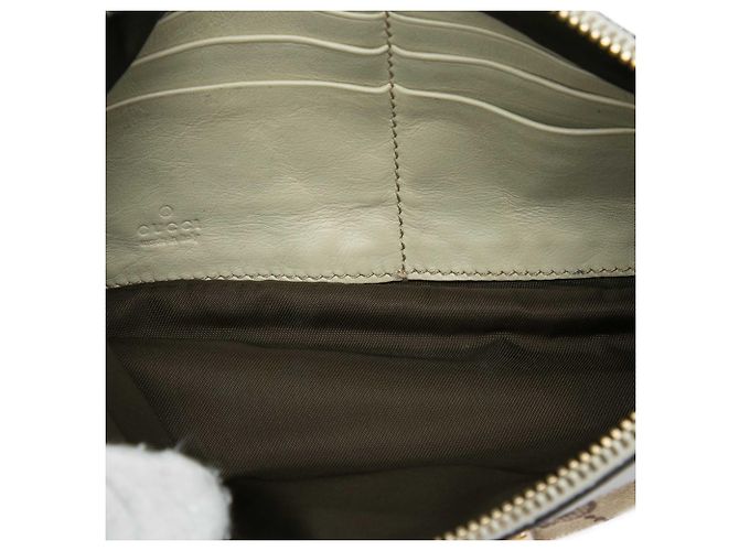 Bolsa de pulso Gucci GG Canvas Abbey D Ring Bege - vista 4