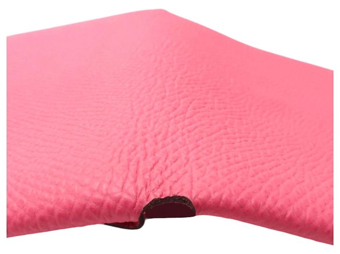 Hermès Calvi Duo Kartenetui aus Epsom in Rosa Pink - Ansicht 10