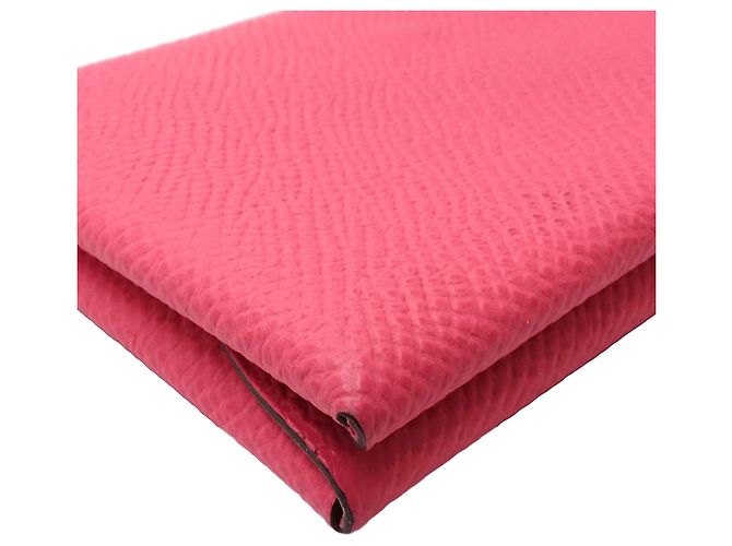 Hermès Calvi Duo Kartenetui aus Epsom in Rosa Pink - Ansicht 4