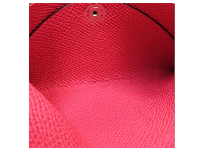 Hermès Calvi Duo Kartenetui aus Epsom in Rosa Pink - Ansicht 6