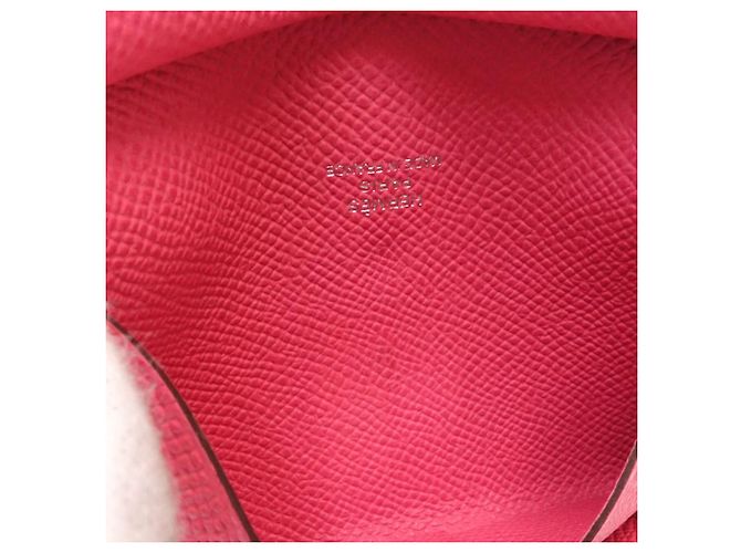 Hermès Calvi Duo Kartenetui aus Epsom in Rosa Pink - Ansicht 8
