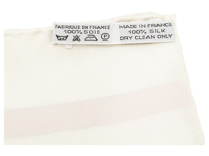 Hermès Springs Seidentuch Weiß 90 Scarves - Ansicht 8