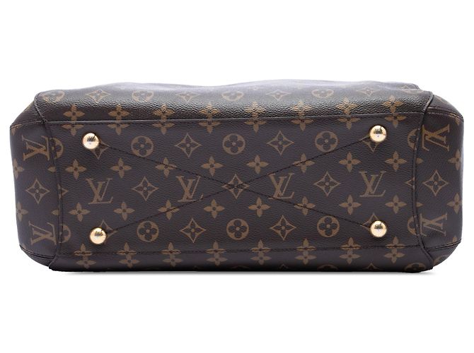 Borsa Satchel Louis Vuitton Monogram Montaigne GM Marrone - vista 3