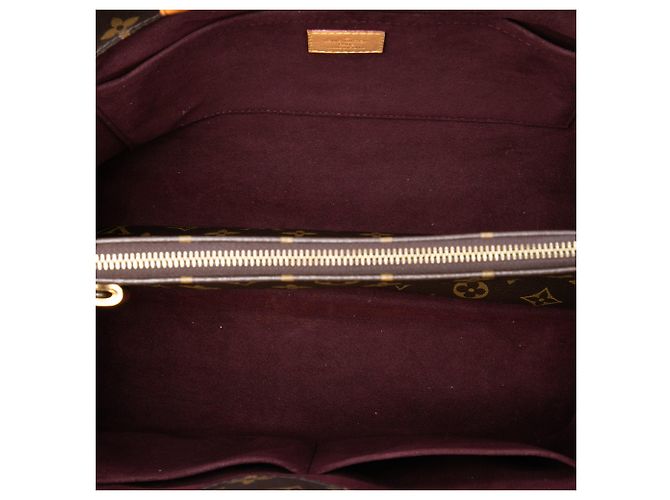 Borsa Satchel Louis Vuitton Monogram Montaigne GM Marrone - vista 4