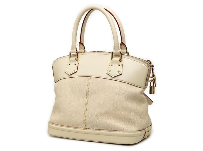 Borsa a mano Louis Vuitton Suhali Lockit PM Bianca Bianco - vista 2