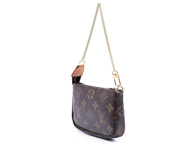 Borsa a mano Louis Vuitton Monogram Mini Pochette Accessoires Marrone - vista 2