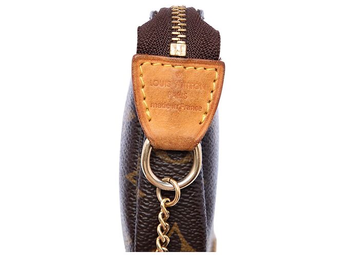 Borsa a mano Louis Vuitton Monogram Mini Pochette Accessoires Marrone - vista 5