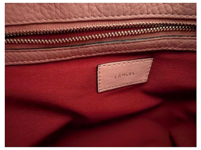 Lancel Le Huit Borsa a Secchiello Rosa Pelle Grana - vista 12