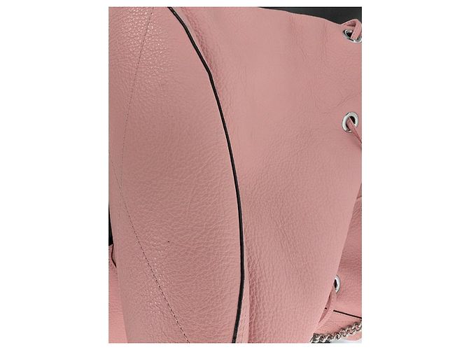 Lancel Le Huit Borsa a Secchiello Rosa Pelle Grana - vista 14
